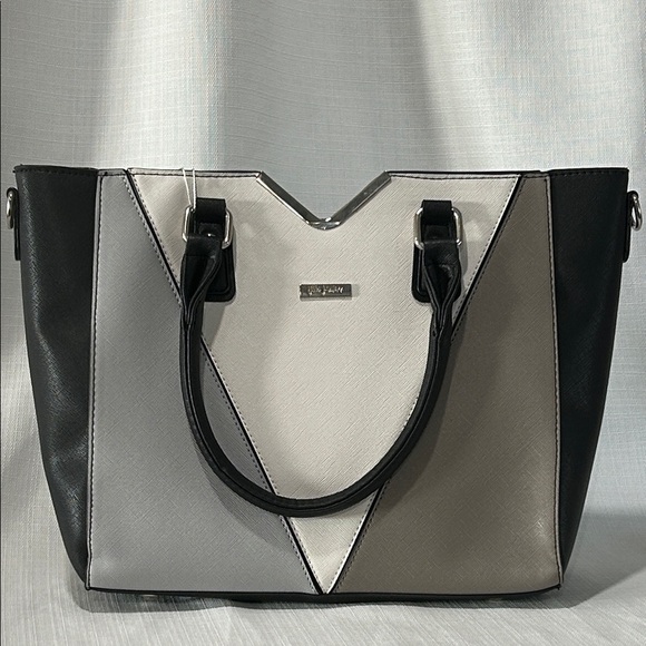 Calvin Klein Handbags - Yani J’adore Black and Gray Geometric Tote